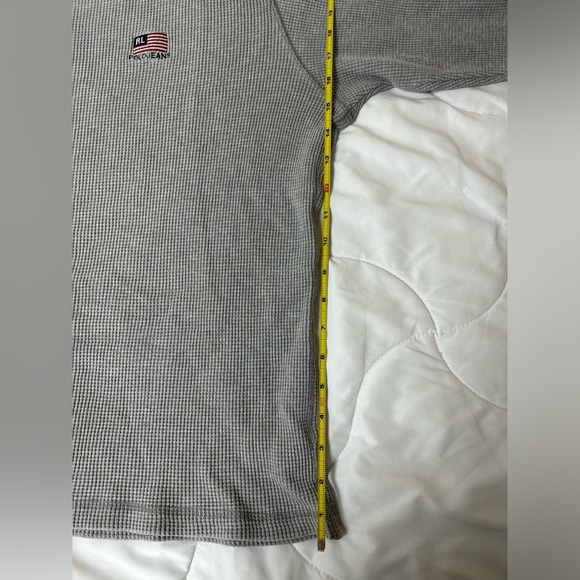 Polo Ralph Lauren Sweater Shirt Mens Large Waffle Fisherman Knit Thermal Vintage - Picture 7 of 8